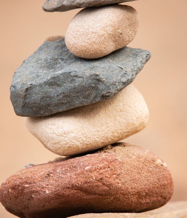 Abstract composition representing balance and stability in nature